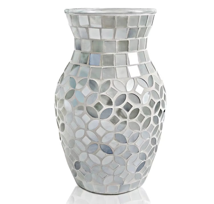 Purple Mosaic Glass Vase