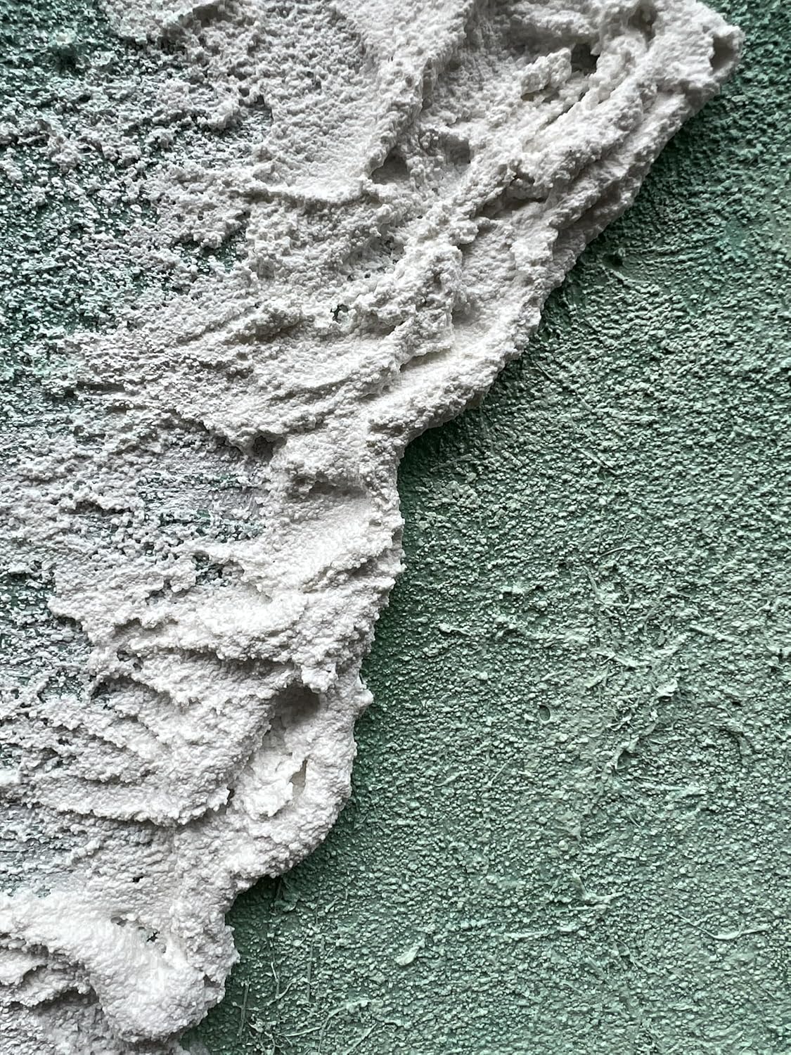 Textured wall with a rough surface