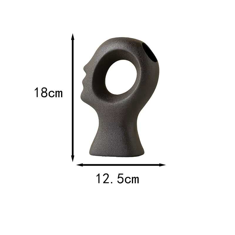 Black rubber gasket with dimensions labeled on a white background
