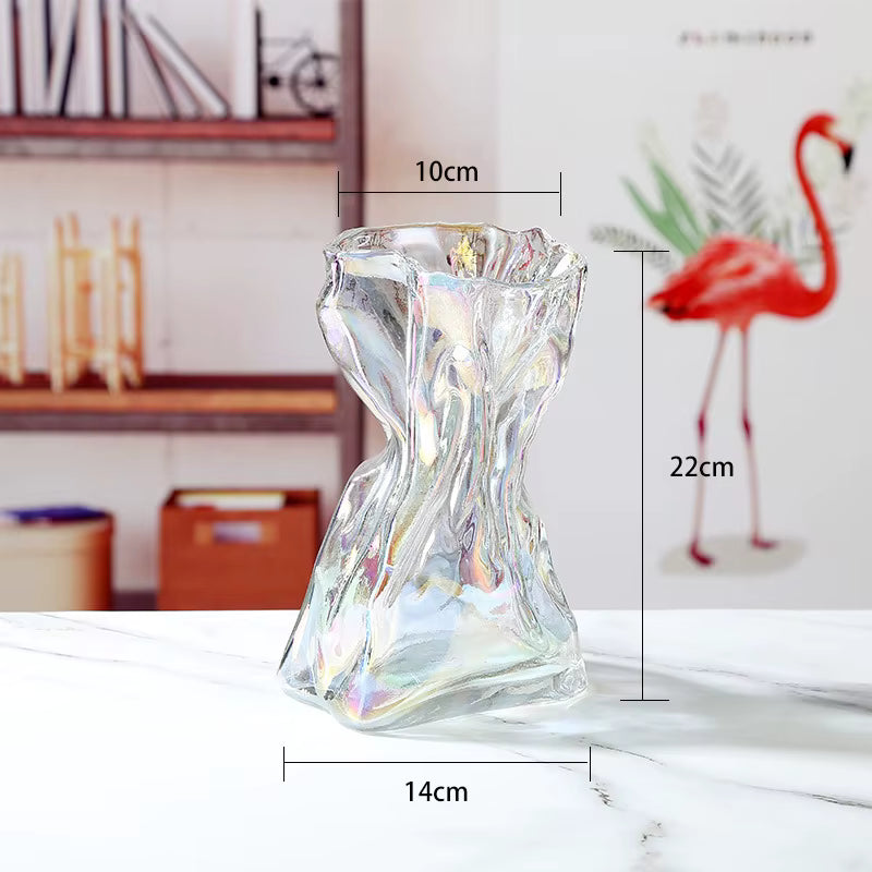 Origami Glass Vase