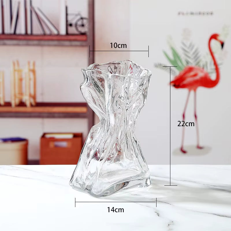 Origami Glass Vase