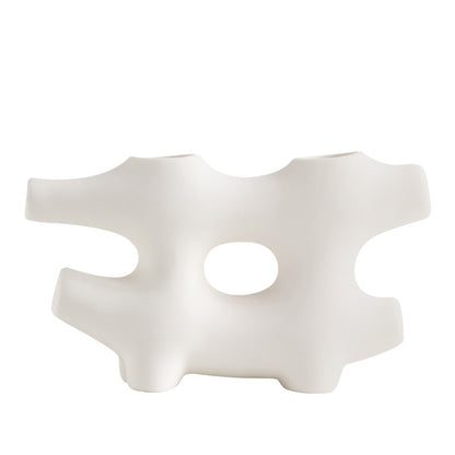 White mask on a white background