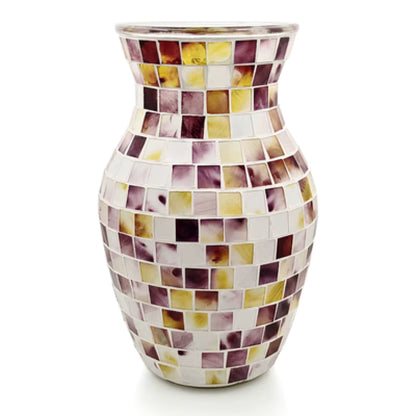 Purple Mosaic Glass Vase